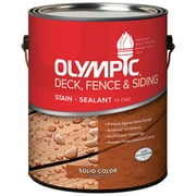 Olympic Solid Tintable Semi-Gloss Clear Tint Base Acrylic Latex Siding/Decks/Fences 1 gal