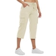 thumbnail image 6 of hotojiny Cargo Capri Pants for Women High Waisted Loose Fit Casual Capris Trousers Outdoor Hiking Cropped Pants for Travel Work, 6 of 6