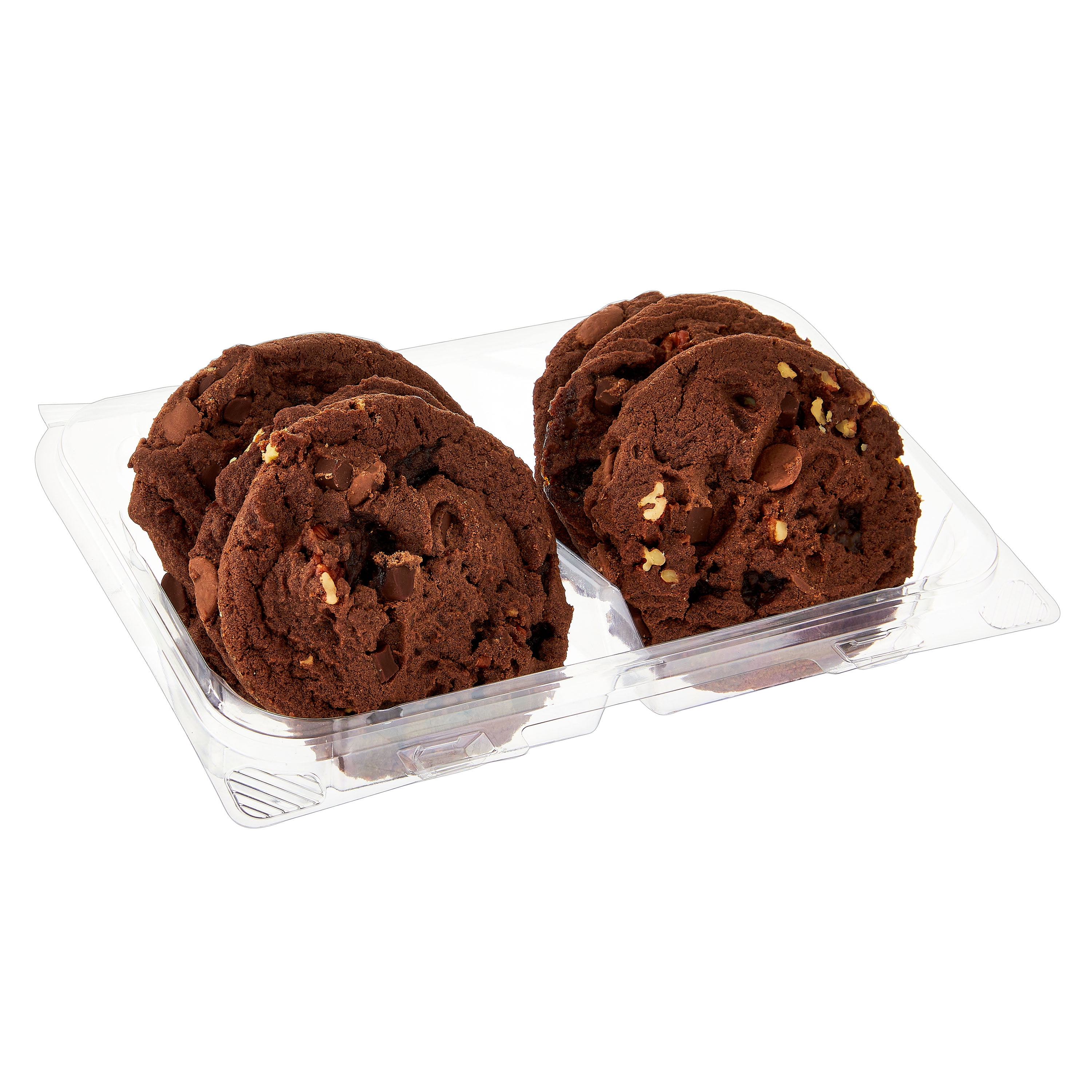 Marketside Decadent Turtle Brownie Bakery Baked Cookies, 13.5 oz, 6 Count