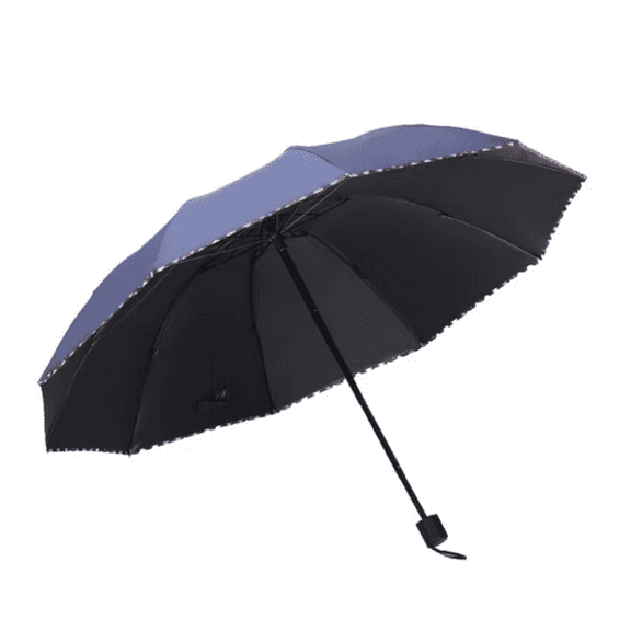 Compact Windproof Travel Umbrella with UV Protection – Automatic Open & Close, Lightweight & Foldable – 1 Pack, Navy Blue