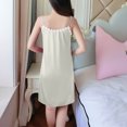 thumbnail image 6 of HomeGardon Nightgowns for Women,Summer Dresses Fashion Women V-Neck Casual Solid Sleeveless Sleepshirts Dress, 6 of 7