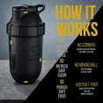 thumbnail image 2 of ShakeSphere Tumbler VIEW: Protein Shaker Bottle with Side Window, 24oz, Matte Gray, 2 of 3