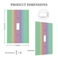 thumbnail image 3 of Disketp Rainbow Peacock Feathers Decorative Light Switch or Outlet Wall Plate with Safety Cover-Style T, 3 of 6
