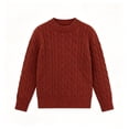 thumbnail image 2 of GigrtiJin Knit Sweaters for Boys Girls Fall Winter Long Sleeve Sweaters Kids Round Neck Pullover Sweaters 0-13 Years, 2 of 5
