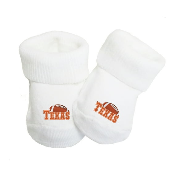 Future Tailgater Baby (0-9 months) Toe Sock Booties for Texas Fans
