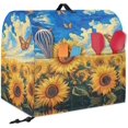 thumbnail image 2 of Stand Mixer Covers Protector Sunflower with Butterfly Kitchen Aid Mixer Cover Dust Covers with Top Handle Front Pocket Universal Fit Tilt Head and Bowl Lift Models, 2 of 7