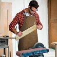 thumbnail image 5 of SHAR Welding Apron（Coffee Color）-80 * 56cm-Working Apron with Pockets, Adjustable Back Cross Strap for Men and Women, Perfect for Garden, Kitchen, Garage, 5 of 5