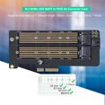 thumbnail image 4 of M.2 NVMe SSD NGFF To PCIE X4, Stable Power Supply Thickened M.2 NVMe SSD NGFF To PCIE X4 Card Converters PCB 240 Copper Hole  For PCI E Specification, 4 of 8