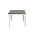 thumbnail image 3 of Powell Jane Vanilla White & Dark Grey Dining Table, 3 of 9