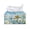 Butterfly Daisy Sky, variant on Chririnla Rectangle Tissue Box Cover, Christmas Poinsettia Home Decor Easy to Carry Funda para caja de pañuelos for Office, PU Leather Rectangle Tissue Dispenser Box