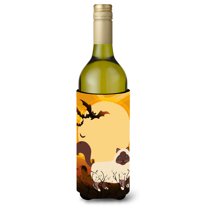 Carolines Treasures BB4441LITERK Halloween Birman Cat Wine Bottle Beverge Insulator Hugger  Wine Bottle multicolor