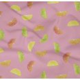 thumbnail image 4 of oneOone Organic Cotton Poplin Twill Fabric Lemon Slice Vegetable Print Sewing Fabric BTY 42 Inch Wide, 4 of 4