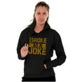 thumbnail image 4 of Funny Broke as a Joke No Money Humor Unisex Plus Fleece Graphic Hoodie Brisco Brands 5X, 4 of 5