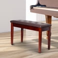 thumbnail image 2 of HOMCOM 30" Padded Storage Piano Bench Artist Keyboard Seat Faux Leather (Brown), 2 of 10
