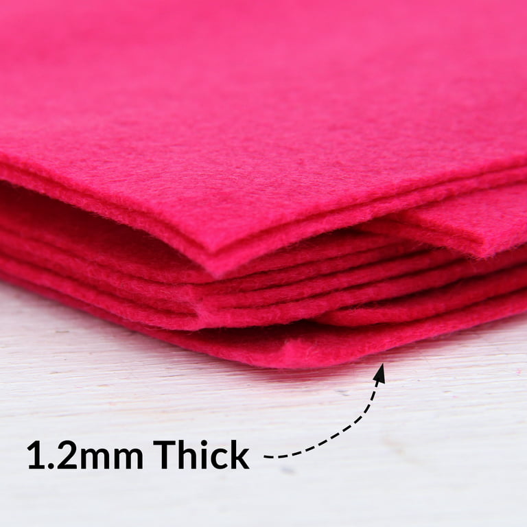 FabricLA Craft Felt Fabric - 36 X 36 Inch Wide & 1.6mm Thick Felt Fabric  by The Yard - Use This Soft Felt Roll for Crafts - Felt Material Pack 