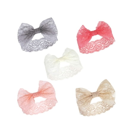 Girl Head - Lace Headbands 5Pk (Baby Girls)