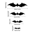 thumbnail image 2 of 55 PCS 3D Bat Wall Decals, Removable Black Halloween Decorations for Home, Party, Office, Easy to Stick and Peel, 4 Sizes Included, 2 of 4