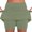 Green, variant on SNKSDGM Women's Plus Capri Pants for Women Petite Jeans Work Pants Women Black Short Women's Mid Waist Skort with Pockets | Active Casual Two Piece Shorts Skirt