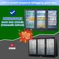 thumbnail image 4 of 3-door Back Bar Beverage Refrigerator – 11.4 Cu.ft Commercial Counter-height Cooler With Led Display For Beer, Wine & Soda, 4 of 5