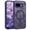 Purple, variant on YINLAI for Google Pixel 9a Case with Butterfly Compatible with Mag-Safe 6.3" Translucent Matte Slim Protective Case for Pixel 9a Purple