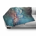 thumbnail image 3 of Butterfly Soft Flannel Fleece Throw Blanket, Fairy with Butterfly Wings Renewal Female Rebirth Psyche Lightness of Being, Cozy Plush for Indoor and Outdoor Use, 60" x 80", Blue Purple, by Ambesonne, 3 of 6