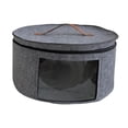 thumbnail image 4 of Caja De Almacenamiento Para Sombreros De Fieltro Con Tapa, Contenedor De Almacenamiento Para Dormitorio, Resistente, Portátil, Para Viajes, Gris L, 4 of 8
