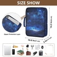 thumbnail image 3 of Haosy Accordion File Organizer Zipper Binder 500 Sheet 6-Tab Expanding File Folder Multi-Pocket 1.2 Inch 3 Ring Bright Star in Sky, 3 of 7
