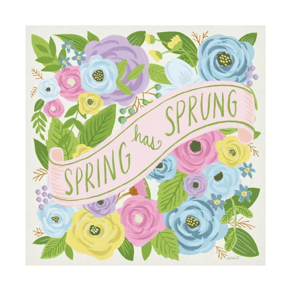 Anne Tavoletti 'Spring Has Sprung I Bright' Canvas Art