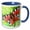 Blue/White, variant on 3drose, Peacock Butterfly, 11oz Mug