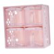 thumbnail image 5 of Caja de condimento de 4 cuadrículas, olla de especias de estante de estante, ollas de especias de cocina, recipiente de almacenamiento de condimentos Rosa, 5 of 8
