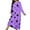 Purple, variant on Aboser Soft Nightgowns for Women Long Sleeve Sleepwear Fashion Heart Graphic Pajama Dress Comfy Full Length Loungewear Loose Fit House Dresses Plus Size Sleepwear