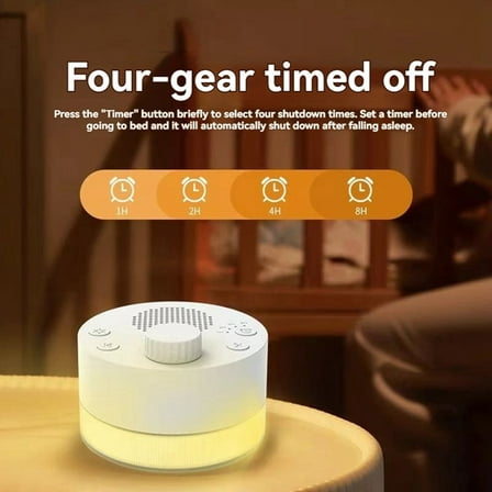 White Noise Speaker for Sleeping with Night Light Timer and Memory Sleep Sound Machines for Home Office Travel Yoga,1 * White Noise Sound Machine 1 * USB cable,White