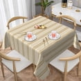 thumbnail image 6 of Square Tablecloth 60 x 60 Inch, Modern Abstract Neutral Color Square Table Covers Comfortable Table Cover Polyester Table Cloth for Kitchen Dinning Tabletop Outdoor, 6 of 8