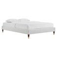 thumbnail image 2 of Modway Harlow Full Performance Velvet Platform Bed Frame in Light Gray, 2 of 6
