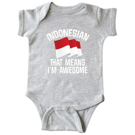 

Inktastic Indonesian Gift Indonesia Flag Gift Baby Boy or Baby Girl Bodysuit
