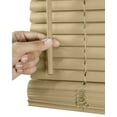 thumbnail image 4 of Chicology Cordless 1" Vinyl Mini Window Blinds Gloss Cappuccino (Room Darkening) 32"W X 48"H, 4 of 9