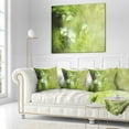 thumbnail image 2 of Designart Blur Green Sky with Stars - Abstract Throw Pillow - 18x18, 2 of 4