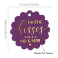 thumbnail image 6 of Inkdotpot Real Gold Foil Hugs & Kisses From The Wedding Tags Favor Hang Paper Tags 100 Piece, 6 of 6