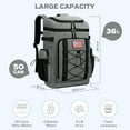 thumbnail image 6 of Maelstrom Backpack Cooler,Soft Lightweight Leakproof Cooler Backpack,35/50 Can Insulated Cooler Bag, 6 of 8