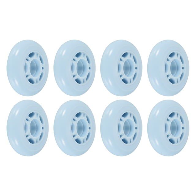 Unique Bargains Roues de Patin en Ligne 82A Remplacement de Patin pour Patin à Rangée Simple, Bleu Lot de 8