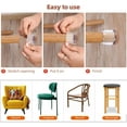 thumbnail image 6 of Silicone chair leg floor protector Furniture slider, chair leg cap with felt, rubber furniture cushion table leg protector, round chair leg cover 16 Pack clear M (Fit:3/5" 1/8"), 6 of 7