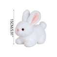 thumbnail image 3 of Loespoir Rabbits Plushs Toys, Cute Little White Rabbits Dolls, Cute and Playful Designs, for Halloween Decorations and Gifts, 5.9", White, 3 of 4