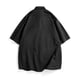 thumbnail image 3 of Playeras Elvqul para Hombre Casual Negro Manga Larga Liso con Solapa Botones, 3 of 6