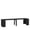 Black, variant on Hommoo Extendable Foldable Dining Table for 1-10 People, Multifunctional Wooden Rectangle Expandable Console Table with Storage Shelf, for Kitchen Living Meeting Room, Black