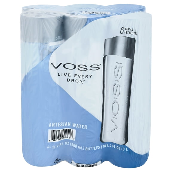 VOSS - Premium Artesian Water - 16.9 FO, Case of 4