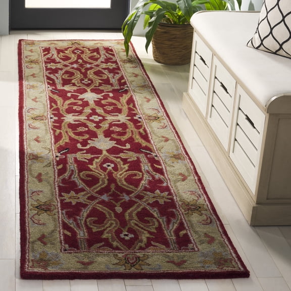 Safavieh Heritage Oslo Oriental Wool Runner Rug, Red/Gold, 2'3" x 8'