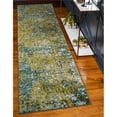 thumbnail image 1 of Unique Loom 3127945 2 Pi 7 Po x 10 Pi Lierre Jardin Runner Rug&44; Vert, 1 of 2