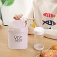 thumbnail image 1 of Hbdhejl 1Pc Mini Desktops Mini Creative Covered Kitchen Living Room Trash Can Flip Sundries To Store Mini Plastic Buckets, 1 of 6