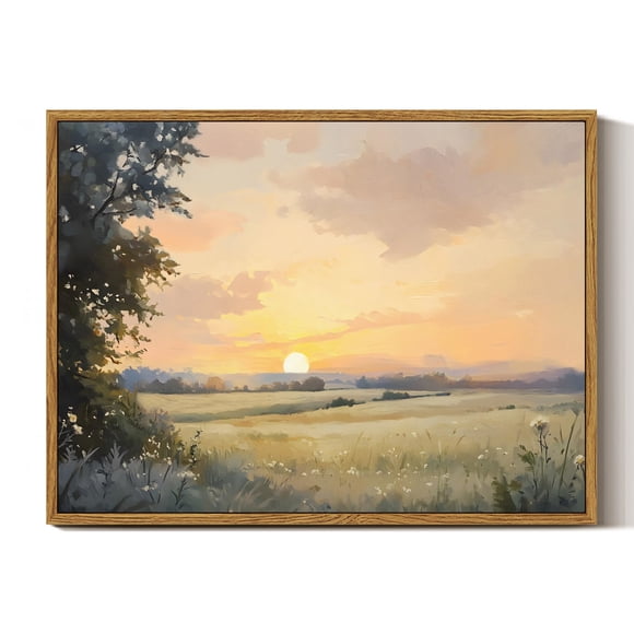 Cuadro mural en lienzo con paisaje otoñal de Simsea, 30 x 40 cm