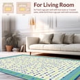 thumbnail image 2 of ODIKA 8' x 10' Machine Washable Non-Slip Area Rug, Geometric Polka-Dot High Traffic Rug, Ivory, 183396, 2 of 7